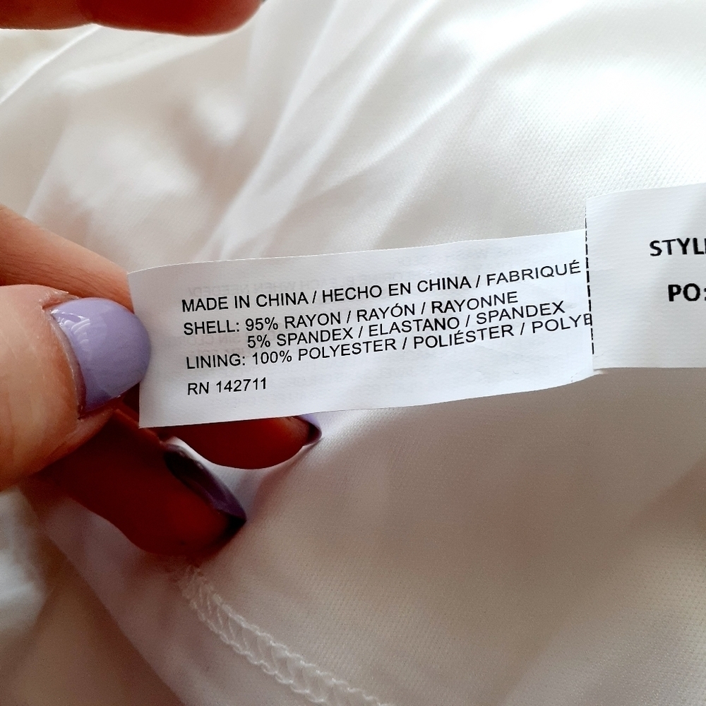 NEW Eloquii White Sleeveless Dress P6135 - Picture 11 of 11